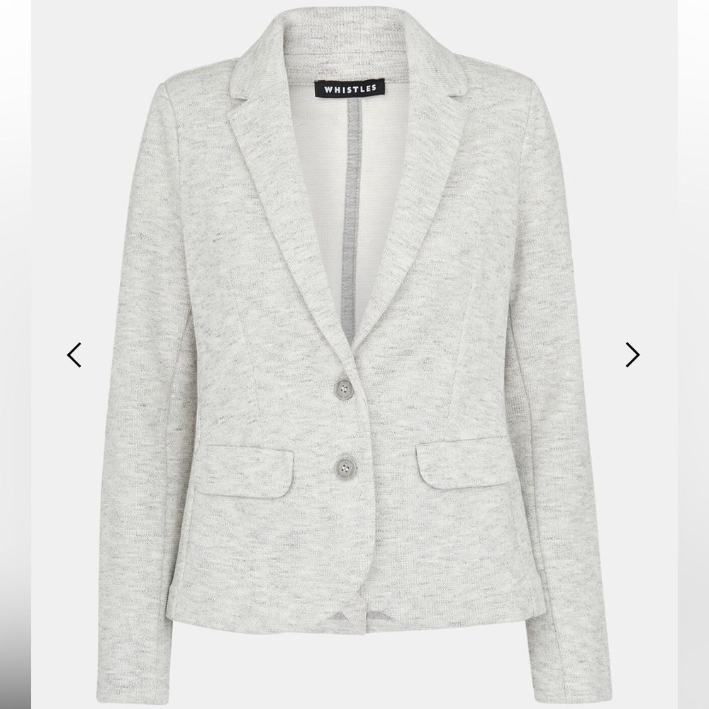Whistles Slim Jersey Jacket grey - Picture 5 of 8